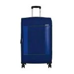 Safari Penta 8 Wheels 71 Cms Medium Check-in Trolley Bag Soft Sided Polyester 360 Degree Wheeling System Luggage, Trolley Bags for Travel, Suitcase for Travel, Navy Blue