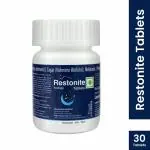 Leeford Restonite Tablets - 3mg melatonin, jatamansi Extract, and L- Theanine | Non- Addictive, Natural Formula for Deep and Sond Sleep | Stay Asleep longer |