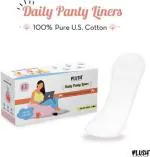PLUSH Panty Liners Large (180mm)|Pure U.S. Cotton with Quad Lock Design (Pack of 30)