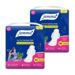 Jemma Drynet XXXL Super Soft Sanitary Pads for Women - 80 Pads, Rash Free, Large Pad with Wide Wings, Smart Leak lock system (XXXL 320mm | Pack of 2)