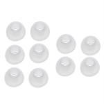 Crysendo White Plastic, Rubber Earbuds Tips For Sennheiser, Skullcandy, Samsung, Sony, Jbl, Mi, Beats (Pack of 10)