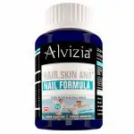 Alvizia Hair Skin Nails Supplement with Biotin 10000mcg, Collagen & Vitamins- 90 Capsules