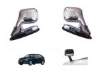 DrivEscape Toyota Glanza Front Fender Chrome Bonnet Mirror With Indicator (set of 2)
