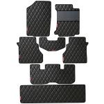 Elegant PVC Racer Black And Black Custom Fit Car Mat Compatible with Chevrolet Tavera 7 Seater