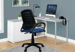 DIVANO MODULAR .PVT.LTD Modern India Bloom Black & Blue Mesh office chair - DIY