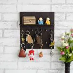Webelkart Premium Key Chain Hanging Board/Wall Hanging Key Holder with Shelf for Decoration