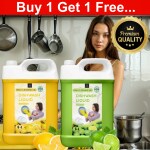 Bliss & Blush Dish wash Liquids Yellow 5Liter & Green 5Liter Combo pack| Removes Tough Grease| Plant Based & Eco-Friendly