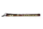 Radhe Flutes PVC Fiber D Natural Bansuri Middle Octave RIGHT Handed With VELVET COVER