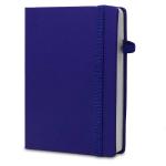 Lakeer A5 Size Diary Notebook 196 Ruled Pages Premium Fabric Cover with Elactic Lock & Pen Holder 80 GSM (Blue)