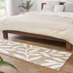 TRIDENT Leaf Scroll Polyester Classic Area Rugs 2 ft (w) x 6 ft (L)
