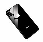 ERIT iPhone Xs Max Black Polycarbonate Shock-Absorbent Glass Back Case Cover