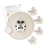 BabySafeHouse Edge Guard and Corner Protector Extra Long 19ft and Cow Shape Door Stopper