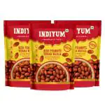 Indiyum Red Peanuts Teekha Masala 120g pack of 3