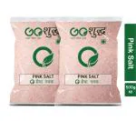 Goshudh Pink Salt 1 kg (500g X 2 Pack) Sendha Namak