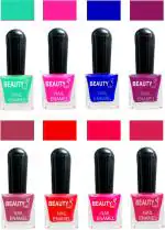 OUR Beauty Multicolor Quick Dry Long Lasting Hd Colors Nail Polish Set 2Feb42, 64 ml (Set Of 8)
