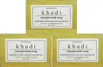Khadi Herbal Handmade Chandan Haldi Soap, 125 Gm Each (Pack Of 3)