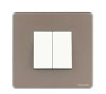 Kolors 8 Module (SQ), Premium Modular Switch Plate & inner plate (Cocoa Brown) [Kredo Java] [Compatible only with KREST & KREDO Switches] [Package contains only cover plate & inner plate]