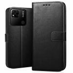 Jotech Vintage Flip Cover For Redmi 10A - Black