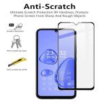 COVER CAPITAL Tempered Glass Touch Screen Protector Compatible For Samsung Galaxy M34 -Black Edges (Full Screen Coverage)