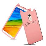 Lejaao Mi Redmi Note 5 Rose Gold Silicone Mobile Back Cover