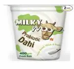 Milky Moo Curd - Probiotic Curd 400gm (Pack of 3) - A47