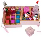 MANTOUSS Christmas Double Decker Chocolate Gift Box/ Christmas Chocolate Gift Hamper/Basket+ 2 Shot Glasses + 1 scenetd Candle + Christmas Card + Christmas Tree Decoration Set + Santa Cap