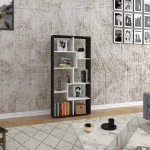 Petra Engineered Wood Bookshelf Storage/Book Cabinet/Book Rack, 6 Shelves (Wenge/White, D.I.Y)