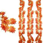 Bs Amor Orange Artificial Wall Hanging Creeper (10 Strings)