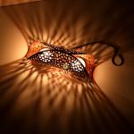 DULI Jali Design Shadow Tea Light Candle Holder for Home, Diwali & Festive Decoration (Pack of 1 )