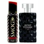John Phillips SMOG CLASSIC BLACK DEO-TITANIC | Long Lasting | Combo Eau de Parfum (120+100 ml )