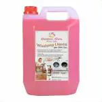 Rainbow Shine Home Care Washing machine liquid detergent top load and front load - Pink (5 ltr)