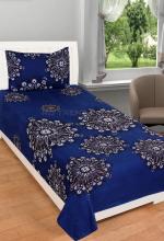 RD TREND Presents Microfiber Single Bedsheets( 90 x 60 Inch) with 1 Pillow Covers(18 x 28 Inch) - Blue