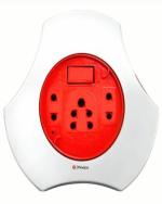 PINDCO Swing 3 Socket Extension Board with 5.5 Meter Cable (Red, White) (White)