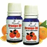 ROSEKA Combo Set Orange Essential Oil-Pure, Natural & Undiluted For Hair, Skin care, skin lightning & face Pack of 2 For Aromatherapy 40Ml (20 ml x 2) Pack of 2