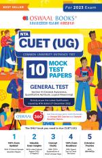 Oswaal NTA CUET (UG) 10 Mock Test Papers General Test (Quantitative Aptitude, Logical Reasoning, General Awareness) (For 2023 Exam)