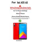 Casotec Crystal Clear Back Case for Itel P55 4G | Raised Bumps for Camera & Screen Protection | Clear Soft Silicone Back Case Cover for Itel P55 4G (TPU | Transparent)