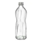 Bormioli Rocco Spa Aqua Bottle With Cap Clear Glass Bottle 1000 ML