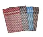 KS IMPEX Assorted Wave South Cotton Bath Towel 70 x 140 cm Pack of 4