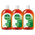 Dettol Antiseptic Disinfectant liquid for First aid, Surface Cleaning and Personal Hygiene, 550ml Each (Pack of 3)