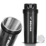 Vector X Thunder Steel Shaker Bottle For Protein Shake With Material Grade 0.5 Non Toxic