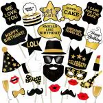 Party Propz Birthday Photo Booth Props Set -29 Pcs