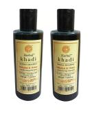 Khadi Herbal Shikakai Honey SLS Shampoo, Herbal Shampoo, Khadi Shampoo, Damage Repair, Daily Care, Anti-hair Fall For Men & Women 420ml (Pack of 2)