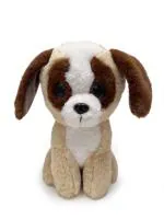Mirada Polyester Non Toxic Glitter Eyes Dog Soft Toy 3 To 5 Y
