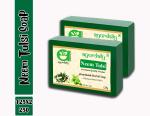 Ayurdaily Natural Neem And Tulsi Bath Soap, 250 G (Pack Of 2)