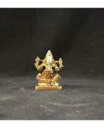 Garvi Gurjari Handcrafted Brass Right Trunk Ganesha / Idol