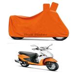 Bull Rider Orange Polyester Two Wheeler Cover For Hero Pleasure