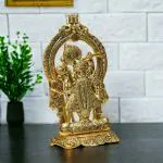 KridayKraft Aluminium Hindu God Sri Shrinathji Nathdwara Idol Sculpture Statue Murti,Dwarkadhish Idol for Puja