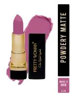 Pretty Woman Color Splash Powdery Matte Vibrant Light Purple Lipstick Make U Over Shade19, 4.2g