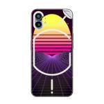 GADGETSWRAP Printed Vinyl Skin Sticker for Nothing 1 - synthwave background