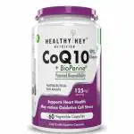 Healthy Hey Nutrition High Absorption CoQ10 with BioPerine 125 mg Pack of 60 Capsules